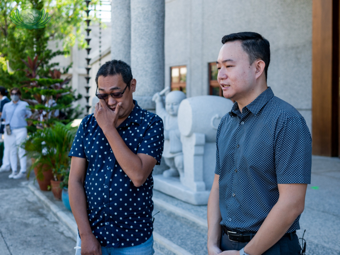 Renato Santos (left) wipes away tears as Dr. Kent Tan explains the impact the angioplasty on him. “If I helped Mr. Santos physically, Mr. Santos helped me spiritually. Helping is a medicine for the soul.”
