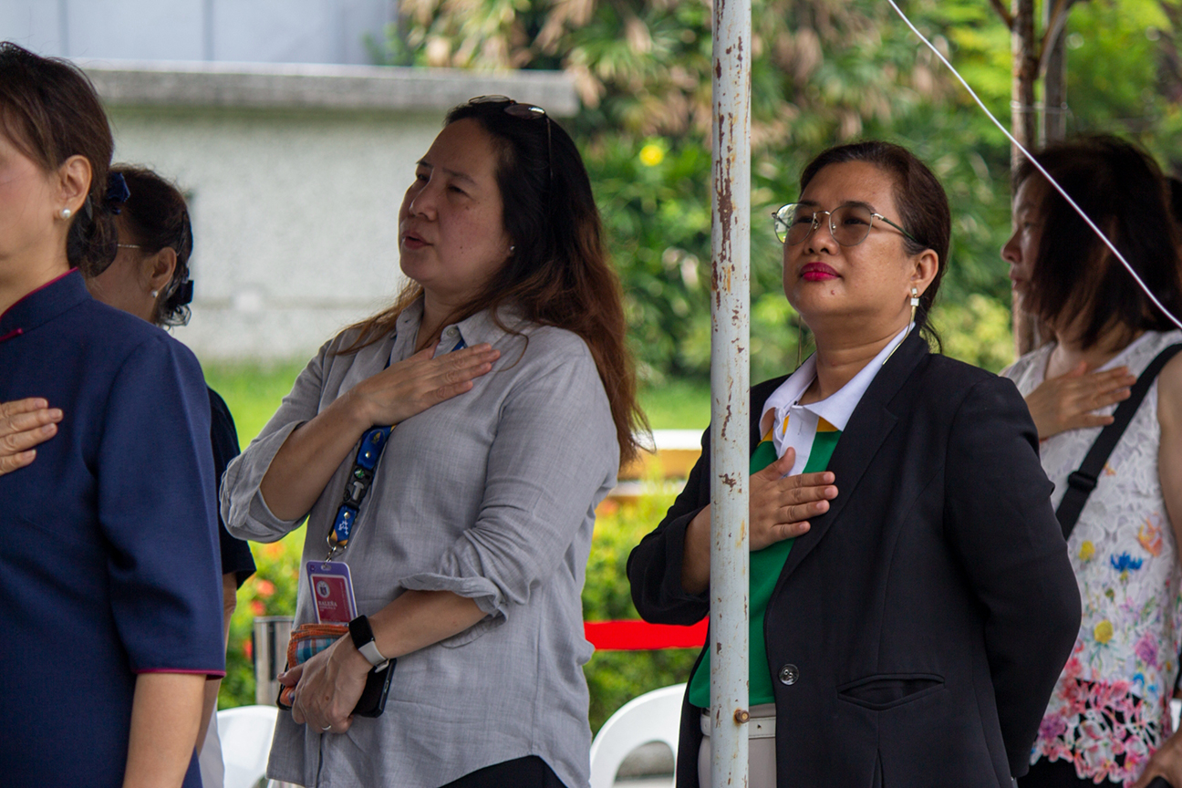 In partnership with the Department of Education, Ederlina D. Baleña (left) and Sharon A. Gutierrez (right) grace the event to show their support. 