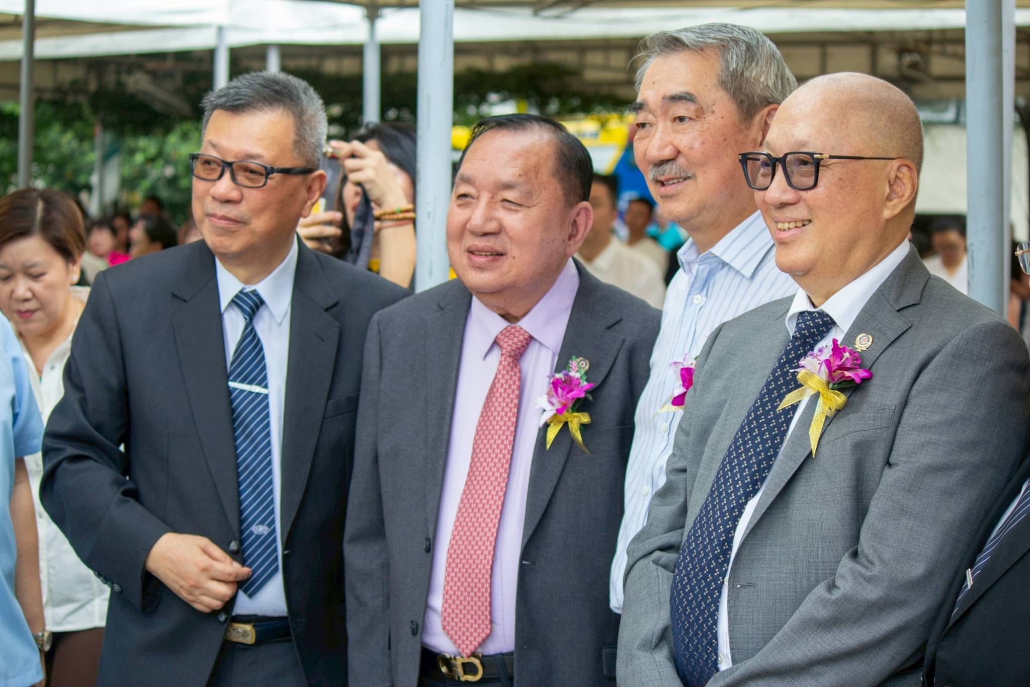 (From left) Oscar Sze, William Sy, Hans Sy, Lorenzo Cabilangan