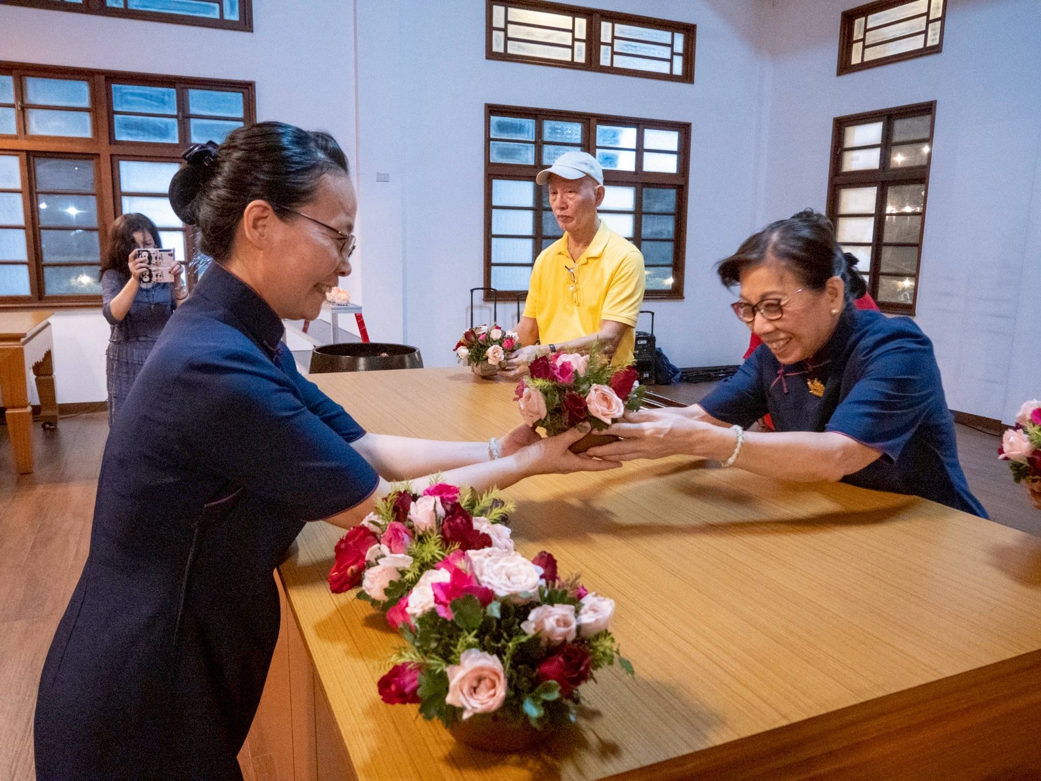 Flowers were presented as a symbol of hope—that hearts may bloom with softness and kindness in the new year.