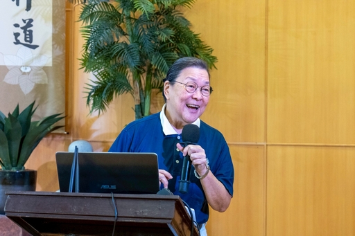 Judy Lao, head of Tzu Chi’s Department of Communications, discusses the history of Tzu Chi.