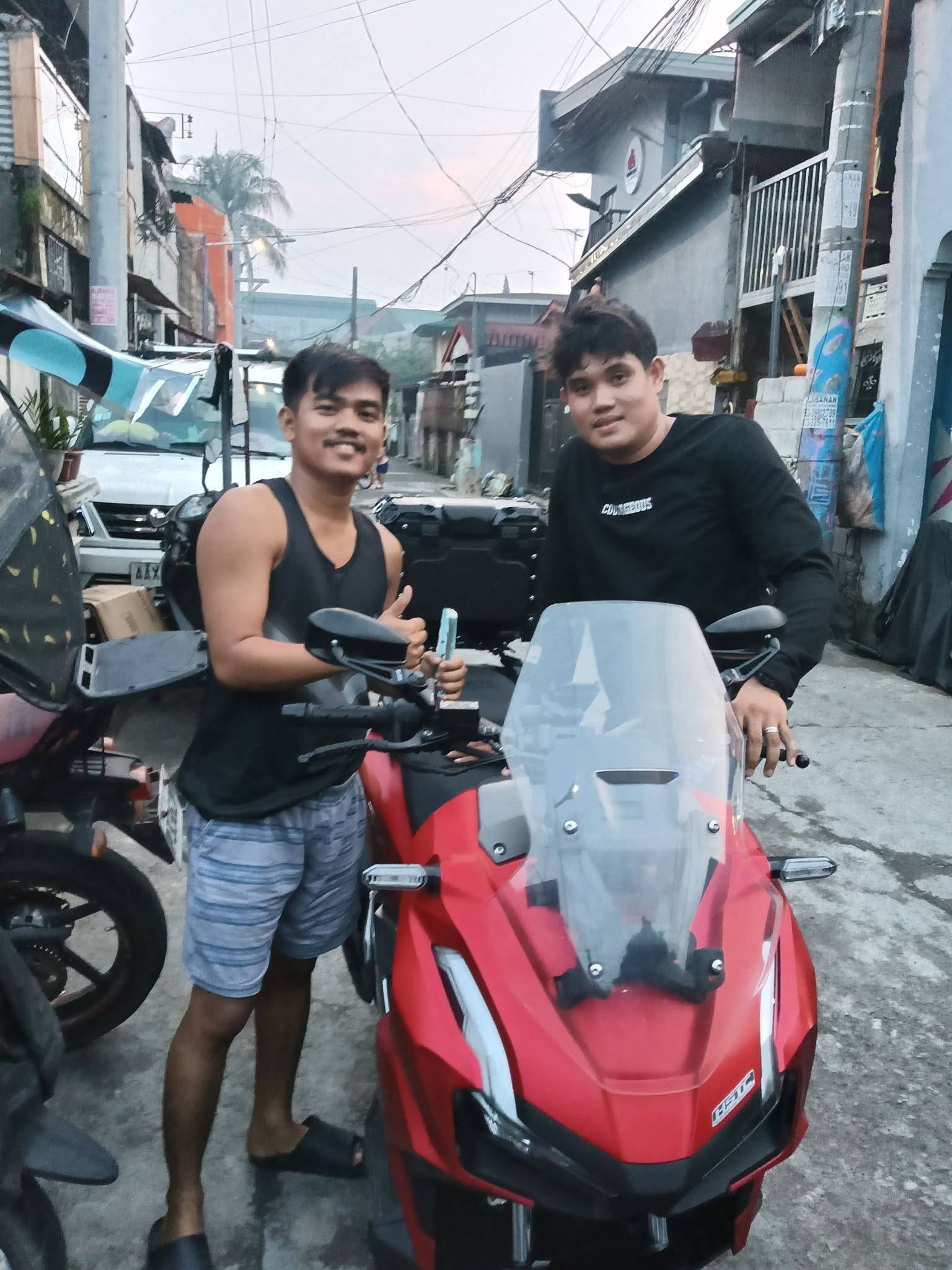 To cover his daily needs and medical expenses long before his operation, Paul Christian Sacdalan (left) worked as a motorcycle agent, earning ₱3,000 per unit sold.