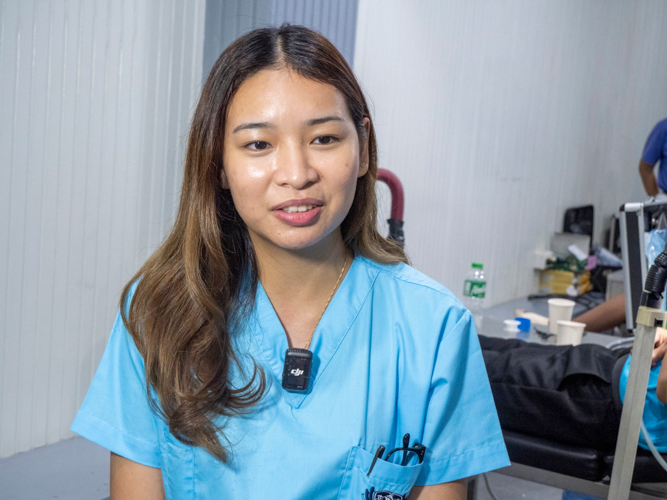 “It warms the heart, especially since I was able to help indigenous people,” says Dr. Kate Dominique Carlos of her first time to volunteer with Tzu Chi. “Tzu Chi’s reach is amazing. They’re very hands-on and they help so many people.”