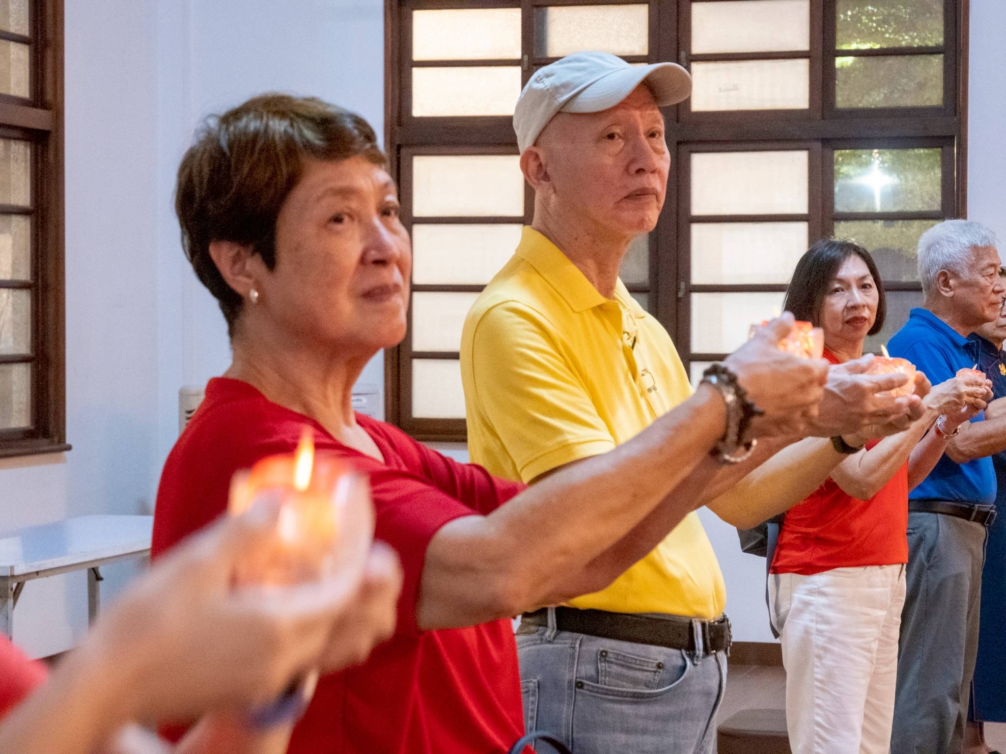 Light offerings were made as symbols of brightness and wisdom.