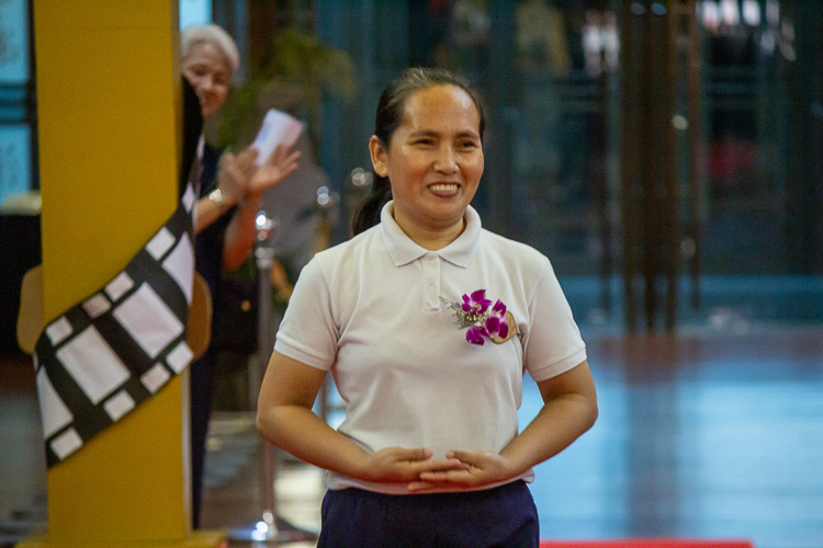 Tzu Chi Philippines CEO Henry Yuñez leads Tzu Chi commissioners, teachers, and students in a Hollywood red carpet event-inspired second moving up ceremony of Tzu Chi Great Love Preschool Philippines.