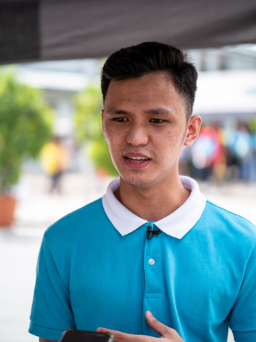 “Pursuing my studies used to be a big problem. I am greatly indebted to Tzu Chi for the opportunity to be your scholar,” says Polytechnic University of the Philippines BS Industrial Engineering major Kervil Bunag. 【Photo by Matt Serrano】