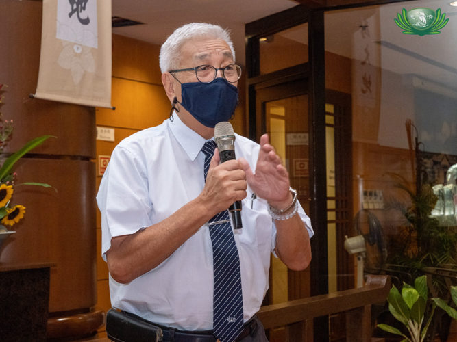 CEO Henry Yuñez gives message to Tzu Chi volunteers. 【Photo by Kendrick Yacuan】