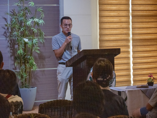 Davao volunteer shares his experiences and learnings in Tzu Chi. 【Photo by Matt Serrano】