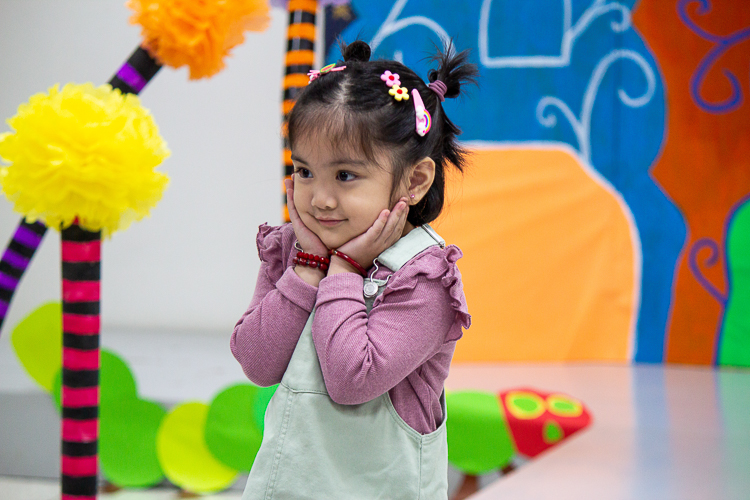 Students proudly display their whimsical book character costumes in a lively fashion show. 【Photo by Marella Saldonido】