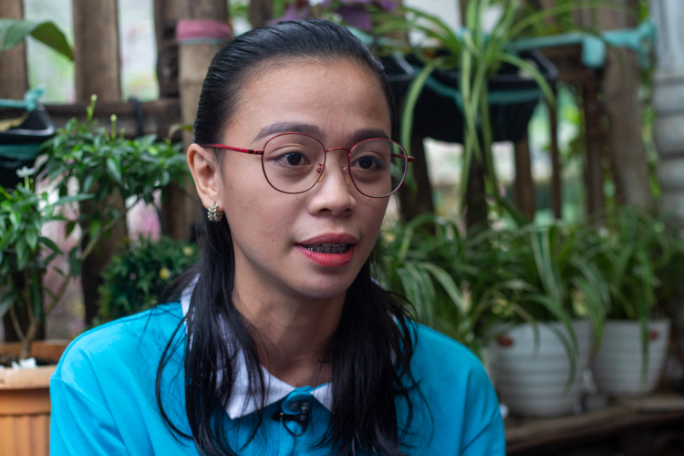 “The things that I learned from our monthly humanity class, especially the teachings of Master Cheng Yen—I took them all to heart, even until now that I’m already working,” says Daniella Joy Rosales. 【Photo by Matt Serrano】