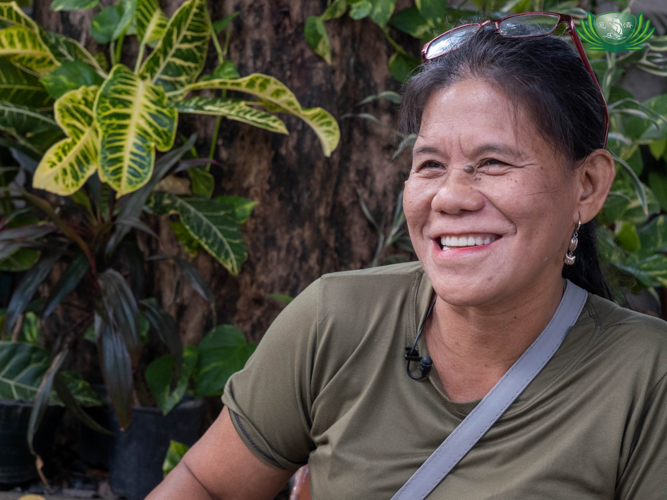 “I learned from the Tzu Chi volunteers to think good thoughts and to speak good words,” says Marissa. “I am inspired and my heart is touched by what they said.” 【Photo by Kendrick Yacuan】