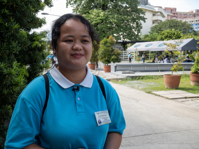 Ma. Christine Joy Cabuello is a second year Bachelor of Science in Education (major in English) at the Pamantasan ng Lungsod ng Maynila. “Because of Tzu Chi and the donors, we’re more inspired and motivated to do better, to become a better version of ourself, to study harder."