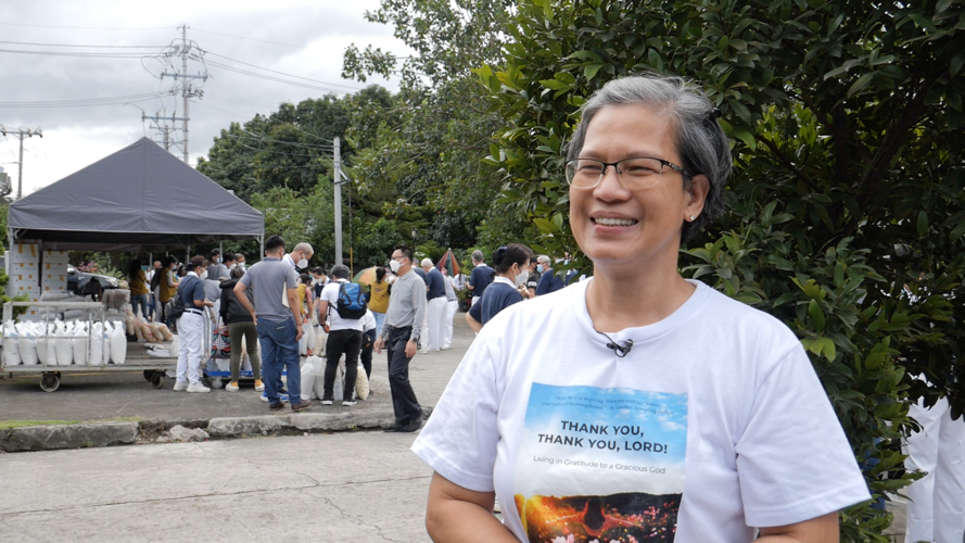 Stage 2a breast cancer survivor Beth Dela Cruz is grateful to Tzu Chi for providing her with oral chemo medicine.