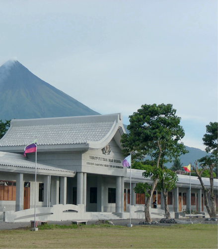 In 2008, Tzu Chi donates a school building to the Tabaco National High School following the devastation of Typhoon Reming in 2006.