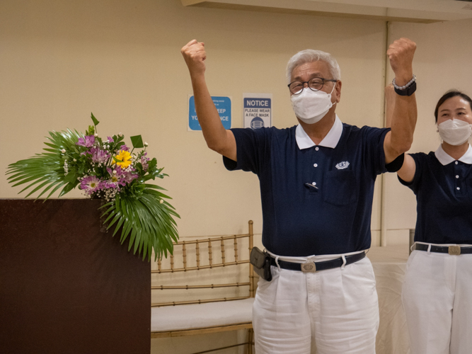 The event closes on a high note with the sign language performance of ‘One Family’ song. 【Photo by Jeaneal Dando】