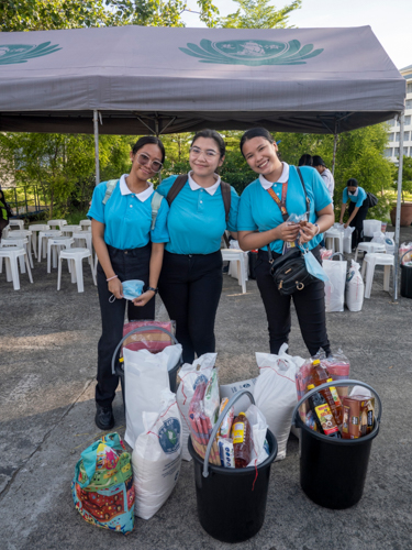 Relief goods for Typhoon Carina beneficiaries were also distributed after the Humanity class.