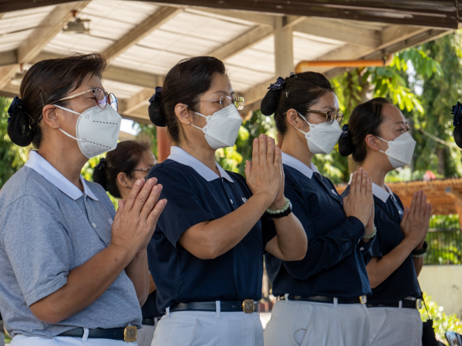 Tzu Chi Manila volunteers join Tzu Chi Cebu’s humanities class on September 17 in Our Lady of Consolation Parish-Recoletos in Talisay City, Cebu. 【Photo by Jeaneal Dando】