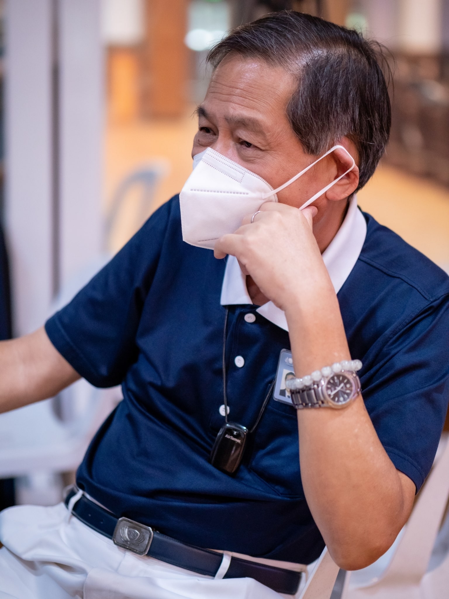 “What Tzu Chi does is hard to duplicate. There is nothing like the mission and teachings of Master Cheng Yen,” says Tzu Chi Cebu volunteer Nelson Reyes.【Photo by Daniel Lazar】