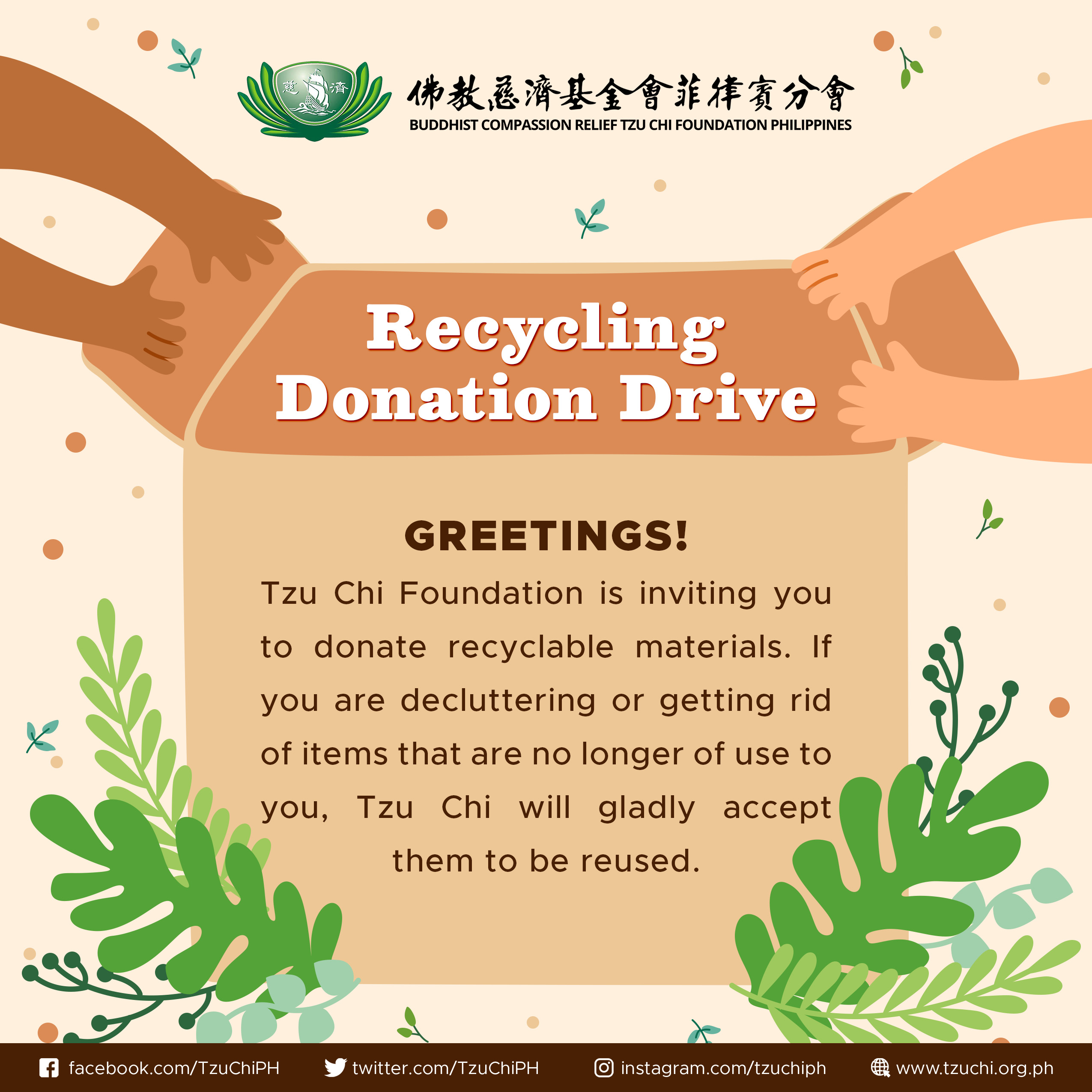 Tzu chi donation