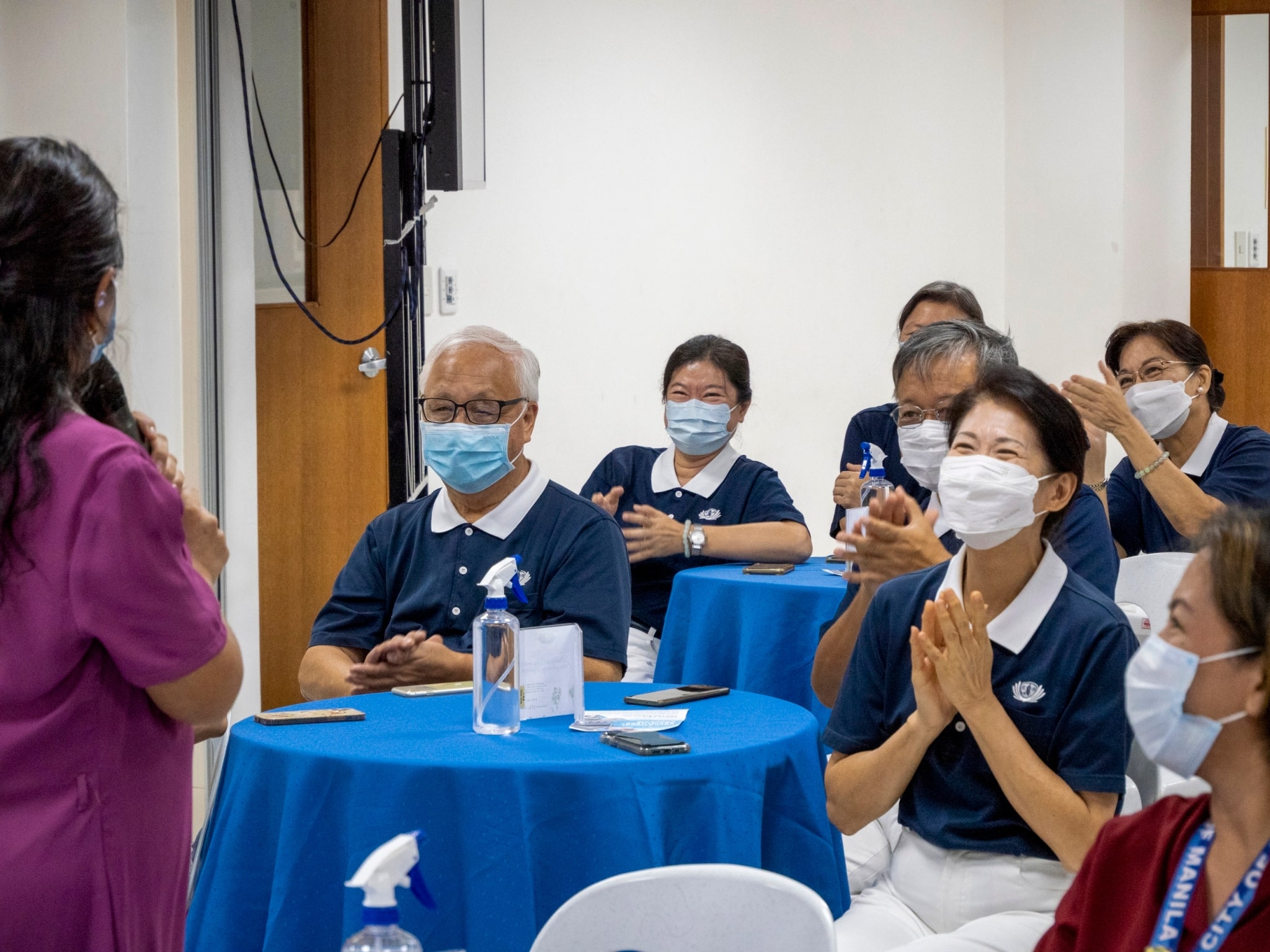 Tzu Chi volunteers are happy to hear positive feedbacks from university partners.