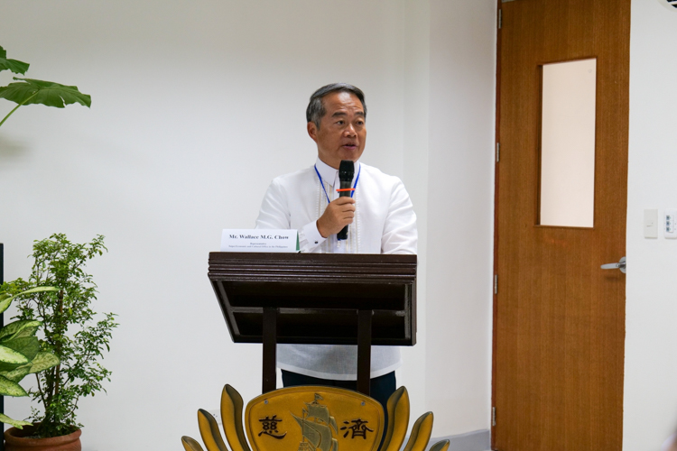 “TCM is not merely a medical system; it is a profound cultural heritage that holds immense potential to complement and enrich modern healthcare,” says Mr. Wallace M.G. Chow, Representative from the Taipei Economic and Cultural Office in the Philippines. 【Photo by Jeaneal Dando】